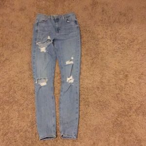 Light wash jeans